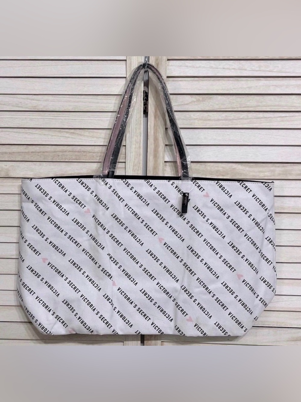 NWT Victoria's Secret 2019 Logo XLarge Never Full Tote Bag PRICE FIRM